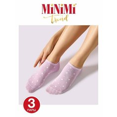 Носки MiNiMi, 3 пары, размер 39-41 (25-27), фиолетовый