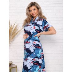 Платье Инсар Текстиль, размер 48-50, голубой