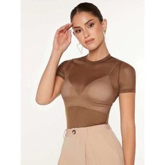 Топ SHEIN, размер M, коричневый
