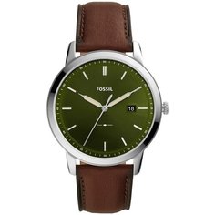 Наручные часы FOSSIL Minimalist, коричневый, зеленый