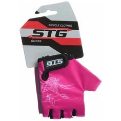 Перчатки STG, черный, розовый