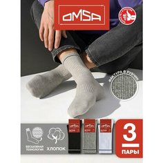 Носки Omsa, 3 пары, 3 уп., размер 45-47, мультиколор