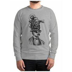 Свитшот DreamShirts Studio, размер 3XL, серый