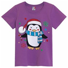 Футболка Be Friends, размер 104, фиолетовый