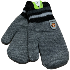 Варежки Виктория Gloves, размер 5,5, серый