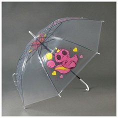 Зонт-трость Funny toys, бесцветный, мультиколор
