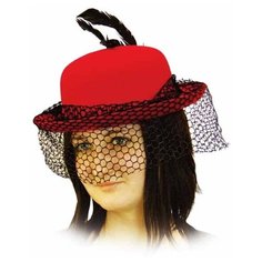 Шляпа , размер 58-60, красный
