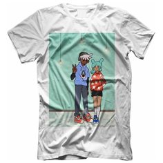 Футболка , размер 42, мультиколор