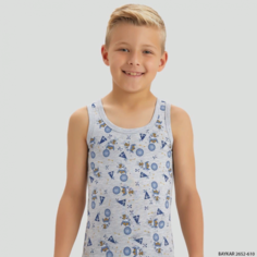 Майка BAYKAR, размер 98-104, серый