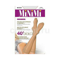 Гольфы MiNiMi, 40 den, 2 пары, размер 0 (one size), бежевый, коричневый