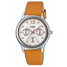Наручные часы CASIO LTP-E306L-7A2, коричневый, серебряный