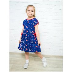 Платье РиД - Родители и Дети, размер 110-116, синий