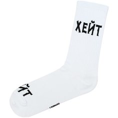 Носки Kingkit, размер 36-41, фуксия, белый