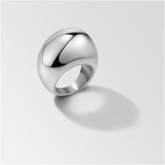 Кольцо, серебро, 925 проба, родирование, размер 17.5, серебряный Нет бренда