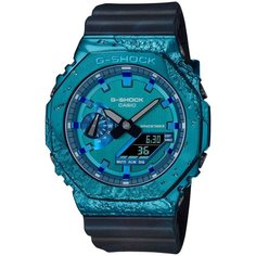 Наручные часы CASIO G-Shock GM-2140GEM-2A, синий, черный