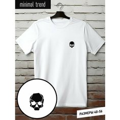 Футболка minimal trend, размер XL, белый