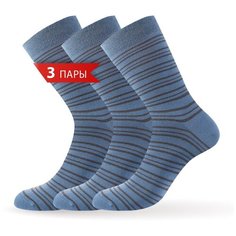 Носки Omsa, 3 пары, размер 42-44, синий