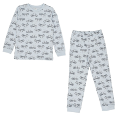 Пижама Белый Слон, размер 110/116, белый, голубой