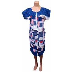 Халат , размер 108, синий