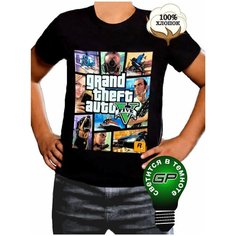 Футболка Glow Point Футболка GTA ГТА 5, размер 36, черный