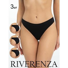 Трусы Riverenza, 3 шт., размер 44;46, черный