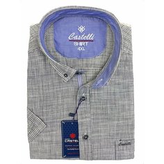 Рубашка CASTELLI, размер 2XL(62), серый