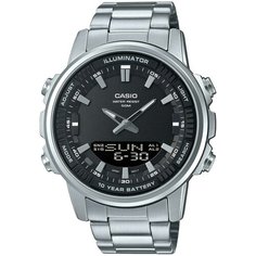 Наручные часы CASIO Collection AMW-880D-1A, серебряный, черный