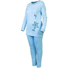 Пижама Монотекс, размер 52, голубой
