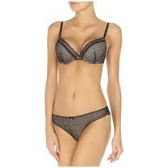 Бюстгальтер Pretty Polly, размер 38D, бежевый, черный