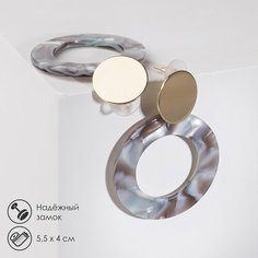 Серьги Queen Fair, мультиколор, золотой