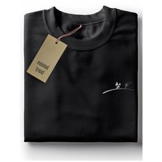 Футболка minimal trend, размер S, черный