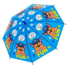 Зонт-трость Funny toys, бесцветный, синий