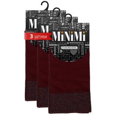 Носки MiNiMi, 70 den, 3 пары, размер 0 (one size), красный