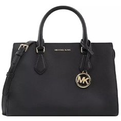 Рюкзак сэтчел MICHAEL KORS, фактура зернистая, черный