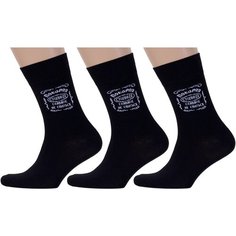 Носки MoscowSocksClub, 3 пары, размер 29 (44-46), черный