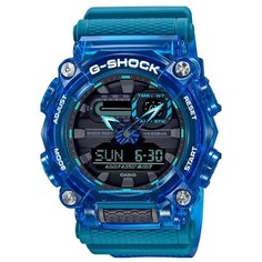 Наручные часы CASIO G-Shock, бирюзовый, синий