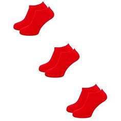 Носки LorenzLine, 3 пары, размер 43/44, красный
