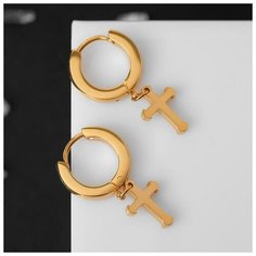 Серьги Queen Fair, размер/диаметр 10 мм, золотой