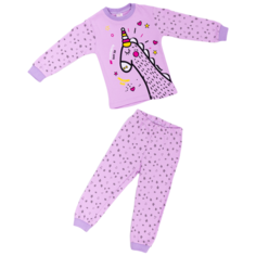 Пижама Miniland, размер 80, фиолетовый