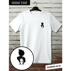 Футболка minimal trend, размер 3XL, белый
