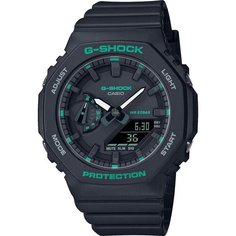 Наручные часы CASIO G-Shock GMA-S2100GA-1A, зеленый, черный