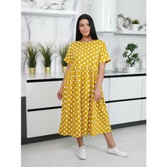 Платье LOVETEX.STORE, размер 54, горчичный