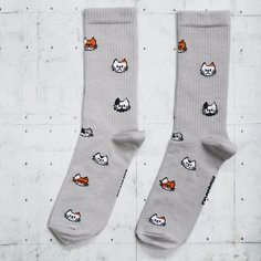 Носки SNUGSOCKS, размер 36-41, серый