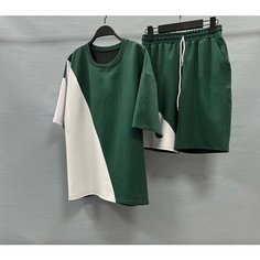 Спортивный костюм Jools Fashion , размер 54 , белый, зеленый