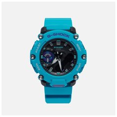 Наручные часы CASIO G-Shock GA-2200-2A, черный, голубой