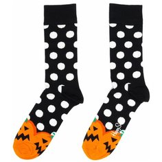 Носки Happy Socks, размер 36-40, черный, оранжевый, белый, мультиколор