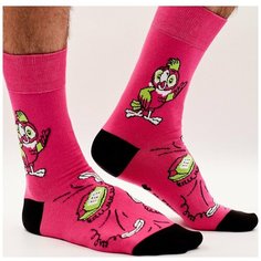Носки St. Friday Socks x Союзмультфильм, размер 34-37, розовый, зеленый