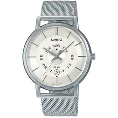 Наручные часы CASIO Collection, серебряный, бежевый