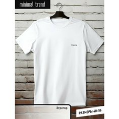 Футболка minimal trend, размер 2XL, белый