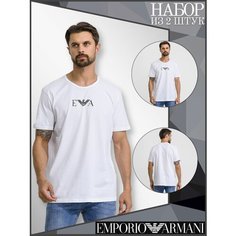 Футболка EMPORIO ARMANI , 2 шт., размер M, белый